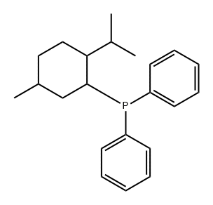 Phosphine, [5-methyl-2-(1-methylethyl)cyclohexyl]diphenyl- Structure