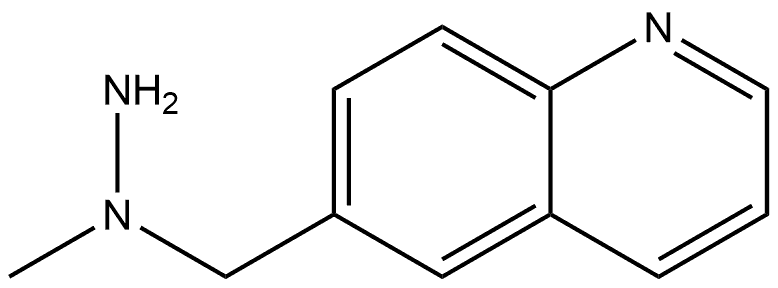 6-[(1-甲基肼基)甲基]喹啉, 2160976-84-9, 结构式