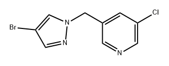 3-((4-溴-1H-吡唑-1-基)甲基)-5-氯吡啶, 2161578-76-1, 结构式