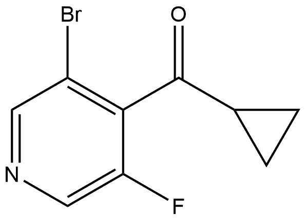 (3-Bromo-5-fluoro-4-pyridinyl)cyclopropylmethanone Structure