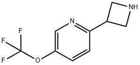 Pyridine, 2-(3-azetidinyl)-5-(trifluoromethoxy)- 结构式