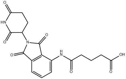 POMALIDOMIDE-AMIDO-C3-COOH, 2162120-77-4, 结构式
