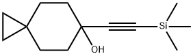 6-[2-(Trimethylsilyl)ethynyl]spiro[2.5]octan-6-ol Struktur