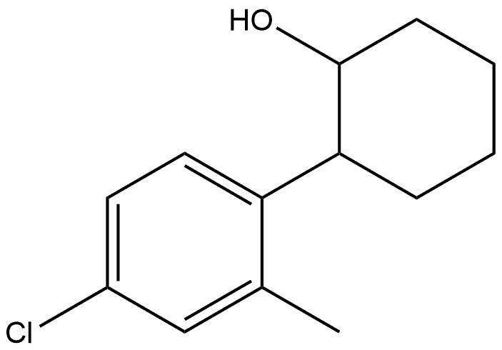 2-(4-Chloro-2-methylphenyl)cyclohexanol 结构式