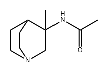 Acetamide, N-(3-methyl-1-azabicyclo[2.2.2]oct-3-yl)- Struktur
