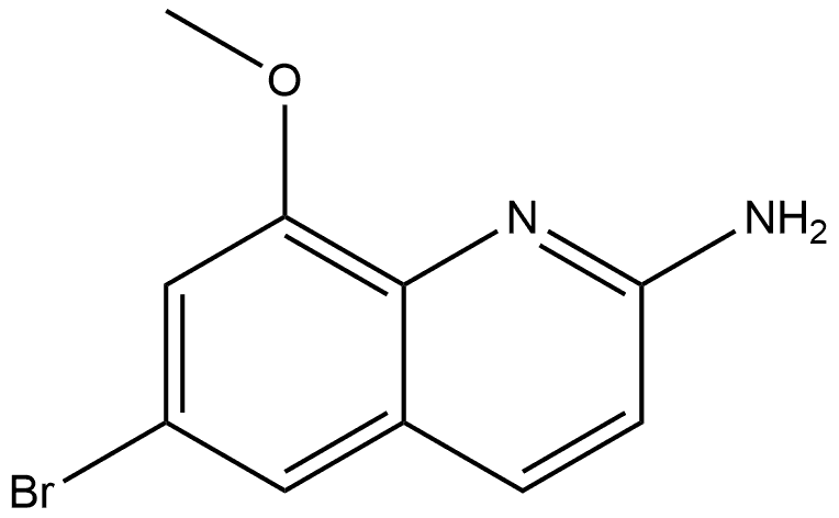 6-溴-8-甲氧基喹啉-2-胺,2164625-15-2,结构式