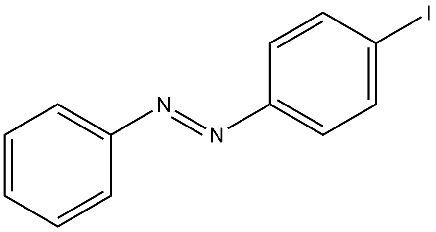 (1E)-1-(4-Iodophenyl)-2-phenyldiazene 结构式