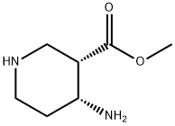 甲基 (3S,4R)-4-氨基哌啶-3-羧酸甲酯 结构式