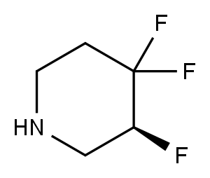 Piperidine, 3,4,4-trifluoro-, (3S)-,2165438-36-6,结构式