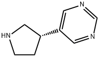 Pyrimidine, 5-(3S)-3-pyrrolidinyl- Structure