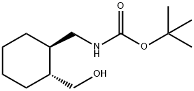 Carbamic acid, N-[[(1R,2R)-2-(hydroxymethyl)cyclohexyl]methyl]-, 1,1-dimethylethyl ester Structure