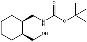 Carbamic acid, N-[[(1R,2S)-2-(hydroxymethyl)cyclohexyl]methyl]-, 1,1-dimethylethyl ester Structure