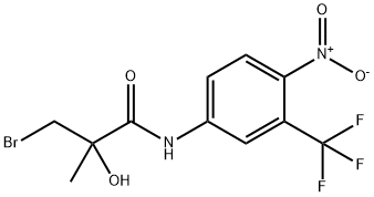 N-[4-Nitro-3-(trifluoromethyl)phenyl]-(2R)-3-bromo-2-hydroxy-2-methylpropanamide,216665-22-4,结构式