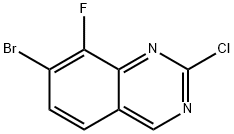 7-溴-2-氯-8-氟喹唑啉, 2166846-61-1, 结构式