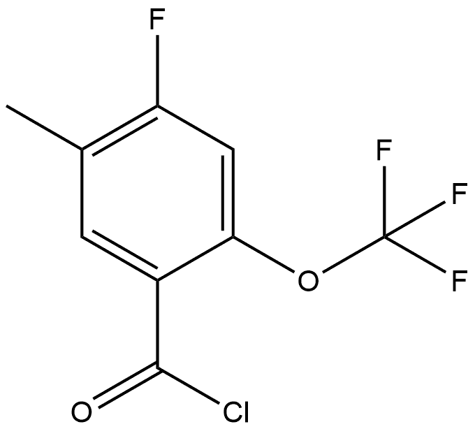 4-Fluoro-5-methyl-2-(trifluoromethoxy)benzoyl chloride Structure
