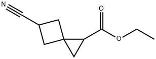 Spiro[2.3]hexane-1-carboxylic acid, 5-cyano-, ethyl ester Structure