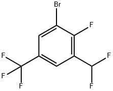 1-溴-3-(二氟甲基)-2-氟-5-(三氟甲基)苯, 2166997-45-9, 结构式