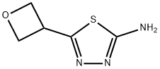 5-(3-Oxetanyl)-1,3,4-thiadiazol-2-amine Struktur