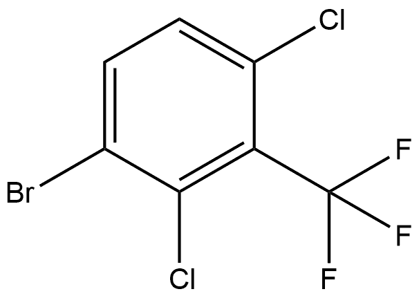 1-Bromo-2,4-dichloro-3-(trifluoromethyl)benzene Structure