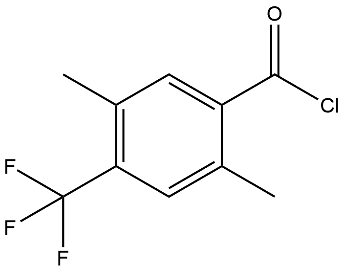 2,5-Dimethyl-4-(trifluoromethyl)benzoyl chloride 结构式