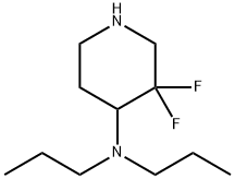 4-Piperidinamine, 3,3-difluoro-N,N-dipropyl- Struktur