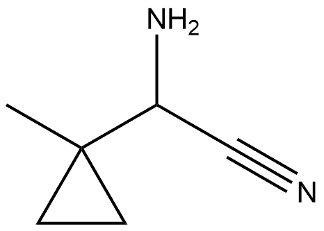 Cyclopropaneacetonitrile, α-amino-1-methyl- Struktur