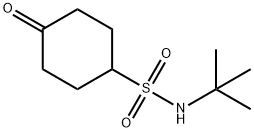 Cyclohexanesulfonamide, N-(1,1-dimethylethyl)-4-oxo- Structure