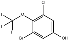 3-溴-5-氯-4-(三氟甲氧基)苯酚,2168431-40-9,结构式