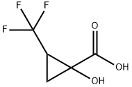 1-hydroxy-2-(trifluoromethyl)cyclopropane-1-carb
oxylic acid Structure