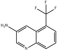 5-(三氟甲基)喹啉-3-胺 结构式