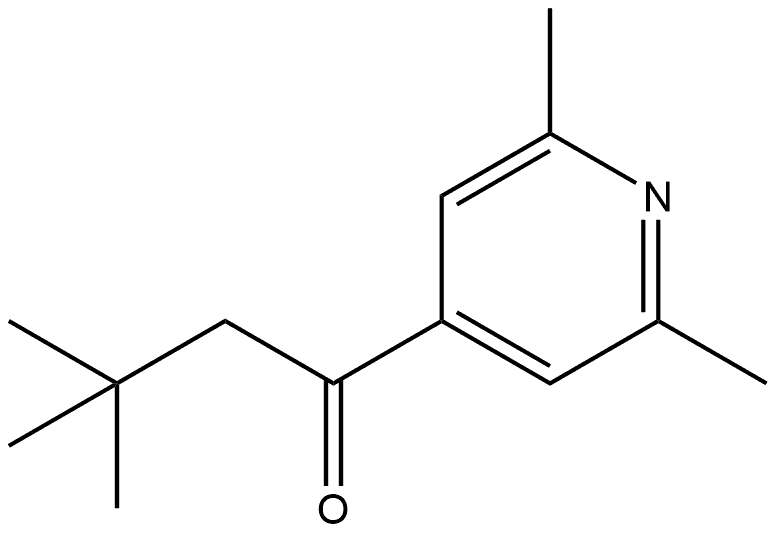1-(2,6-Dimethyl-4-pyridinyl)-3,3-dimethyl-1-butanone Structure