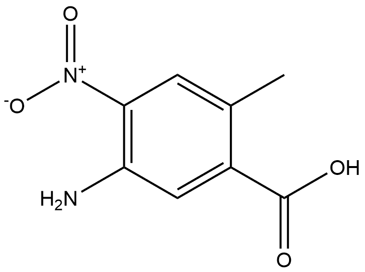 5-Amino-2-methyl-4-nitrobenzoic acid Struktur