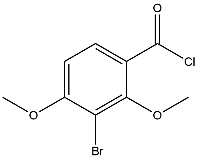 3-Bromo-2,4-dimethoxybenzoyl chloride 结构式