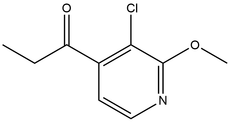 1-(3-Chloro-2-methoxy-4-pyridinyl)-1-propanone Struktur