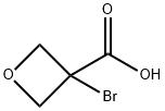 3-Oxetanecarboxylic acid, 3-bromo- Struktur