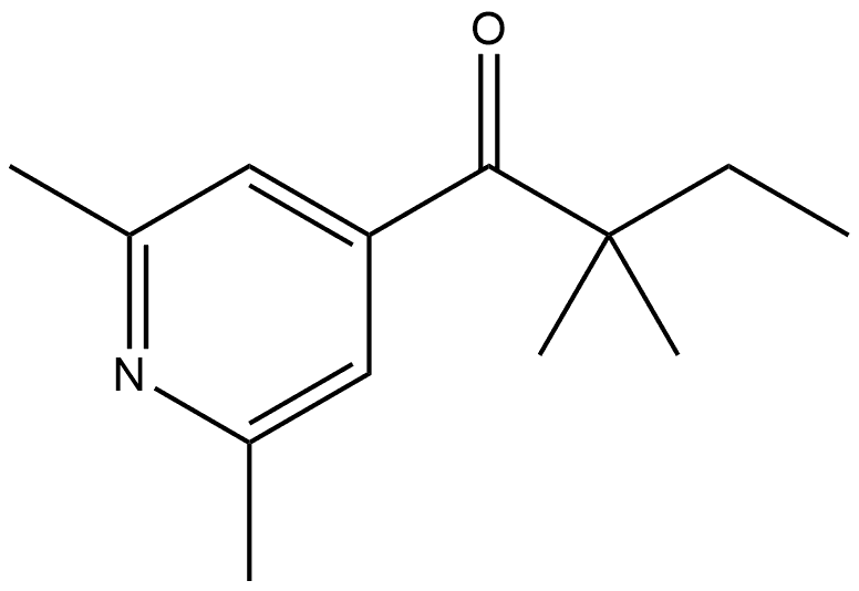 1-(2,6-Dimethyl-4-pyridinyl)-2,2-dimethyl-1-butanone 结构式