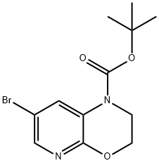 7-溴-2,3-二氢-1H-吡啶并[2,3-B][1,4]噁嗪-1-羧酸叔丁酯, 2168945-54-6, 结构式