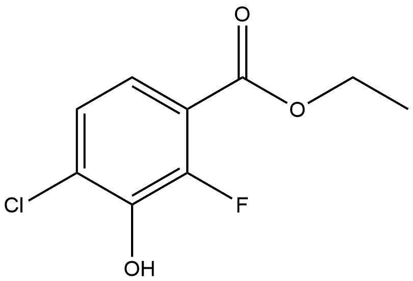 Ethyl 4-chloro-2-fluoro-3-hydroxybenzoate Structure