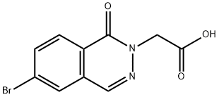 2-(6-bromo-1-oxo-1,2-dihydrophthalazin-2-yl)acetic acid 结构式