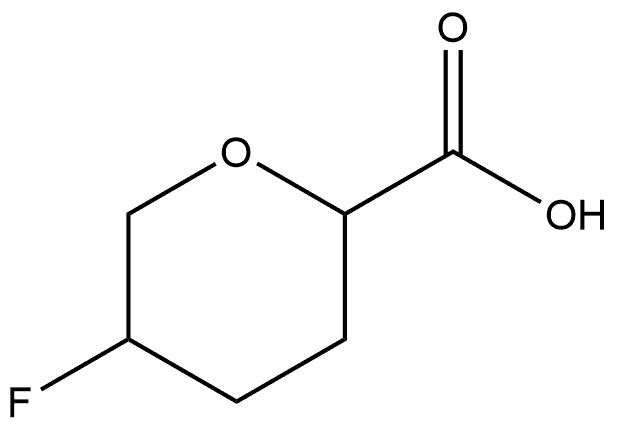 5-fluorotetrahydro-2H-pyran-2-carboxylic acid Structure