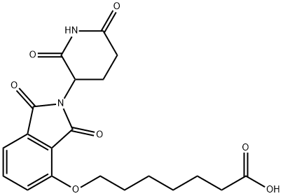 Heptanoic acid, 7-[[2-(2,6-dioxo-3-piperidinyl)-2,3-dihydro-1,3-dioxo-1H-isoindol-4-yl]oxy]- Structure
