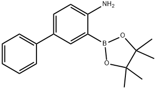 [1,1'-Biphenyl]-4-amine, 3-(4,4,5,5-tetramethyl-1,3,2-dioxaborolan-2-yl)- Structure