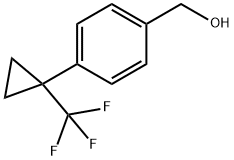 Benzenemethanol, 4-[1-(trifluoromethyl)cyclopropyl]- 结构式
