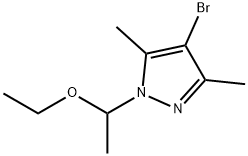 4-Bromo-1-(1-ethoxyethyl)-3,5-dimethyl-1H-pyrazole Structure