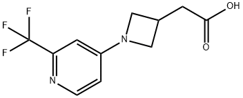 3-Azetidineacetic acid, 1-[2-(trifluoromethyl)-4-pyridinyl]-|3-氮杂环丁烷乙酸,1-[2-(三氟甲基)-4-吡啶基]-