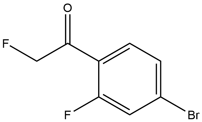1-(4-Bromo-2-fluorophenyl)-2-fluoroethanone 结构式