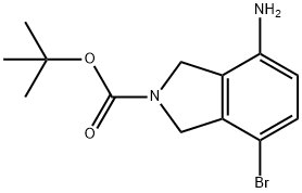 4-氨基-7-溴异吲哚啉-2-羧酸叔丁酯, 2172561-33-8, 结构式
