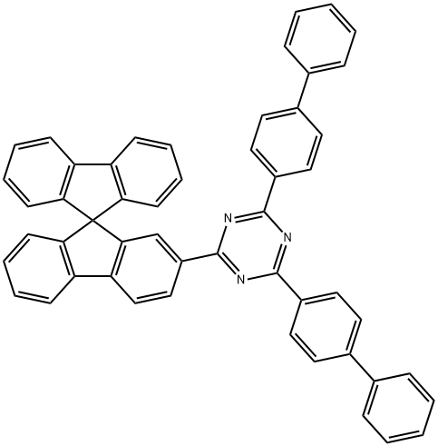 2,4-双([1,1'-联苯]-4-基)-6-(9,9'-螺二[9H-芴]-2-基)-1,3,5-三嗪 结构式