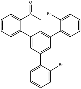 2,2''-dibromo-5'-(2-(methylsulfinyl)phenyl)- 1,1':3',1''-terphenyl Structure