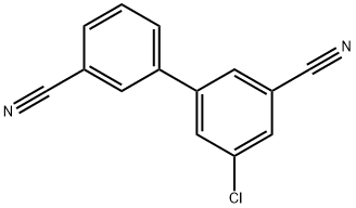 5-chloro-[1,1'-Biphenyl]-3,3'-dicarbonitrile 结构式